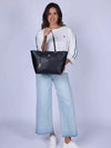 BORSA A SPALLA DONNA - US POLO ASSN. NERO - BIUJE8908WVP 4