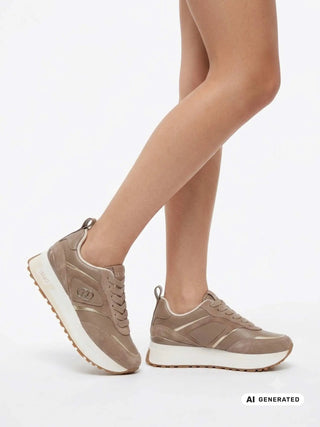 DAMEN SNEAKERS - LIU-JO BEIGE - BF6005PX310 6