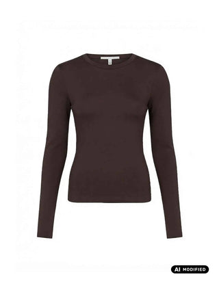 DAMEN-T-SHIRT - SILVIAN HEACH BRAUN - GPA26146TS