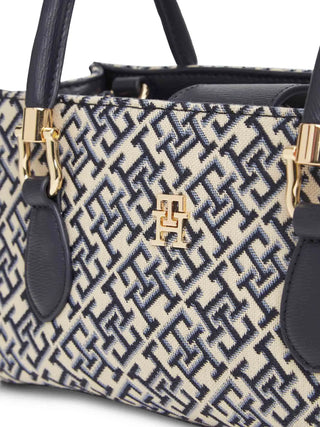 BORSA A MANO DONNA - TOMMY HILFIGER BLU - AW0AW18753 4