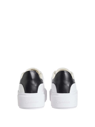 SNEAKERS DONNA - CALVIN KLEIN BIANCO-NERO - YW0YW01928 4