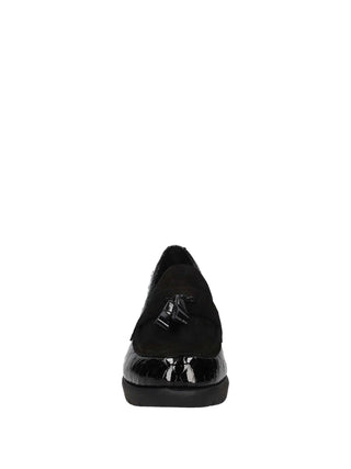 MOCASSINO DONNA - RIPOSELLA NERO - AMBRA I WC00BX 3