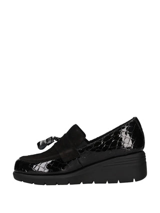 MOCASSINO DONNA - RIPOSELLA NERO - AMBRA I WC00BX 4