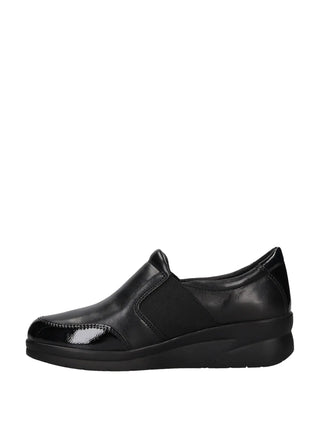 SLIP ON DONNA - RIPOSELLA NERO - MANUELA I WC02BX 4