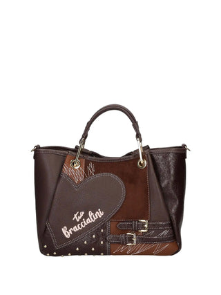 BORSA A MANO DONNA - BRACCIALINI MARRONE - B19201-YY
