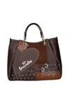 BORSA A MANO DONNA - BRACCIALINI MARRONE - B19202-YY 1