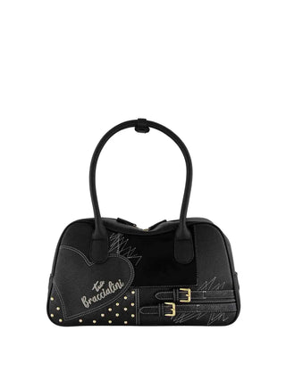 BORSA A SPALLA DONNA - BRACCIALINI NERO - B19204-YY