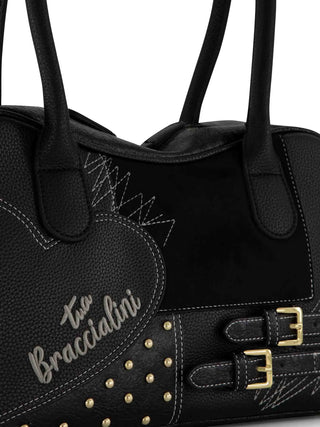 BORSA A SPALLA DONNA - BRACCIALINI NERO - B19204-YY 3