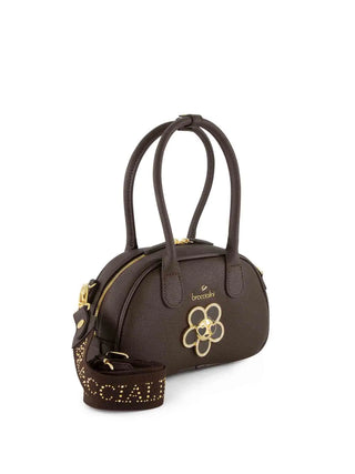 BORSA A SPALLA DONNA - BRACCIALINI MARRONE - B19213-YY 2
