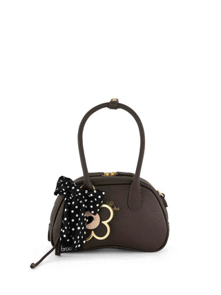 BORSA A SPALLA DONNA - BRACCIALINI MARRONE - B19225-YY