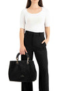 BORSA A MANO DONNA - BRACCIALINI NERO - B19240-YY 4