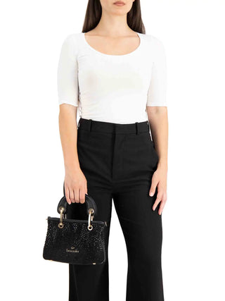 BORSA A MANO DONNA - BRACCIALINI NERO - B19242-YY 5