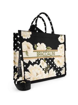 BORSA A MANO DONNA - BRACCIALINI BIANCO-NERO - B19280-TY 2