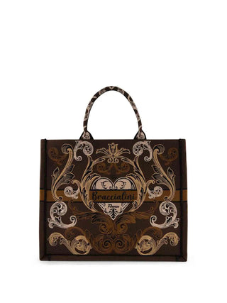BORSA A MANO DONNA - BRACCIALINI MARRONE - B19280-TY