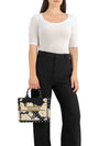 BORSA A MANO DONNA - BRACCIALINI BIANCO-NERO - B19281-TY 5