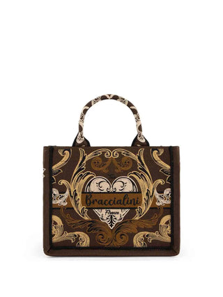 BORSA A MANO DONNA - BRACCIALINI MARRONE - B19281-TY