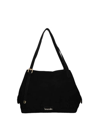 BORSA A SPALLA DONNA - BRACCIALINI NERO - B19373-PP