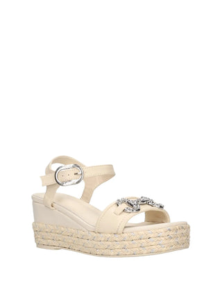 DAMENSANDALE - SARA LOPEZ CREME - SL51SA 301P 2