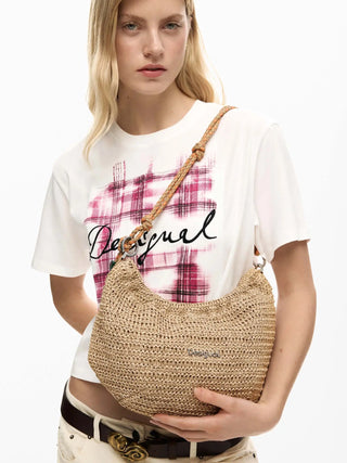 BORSA A SPALLA DONNA - DESIGUAL NATURALE - 26SAXO01 6