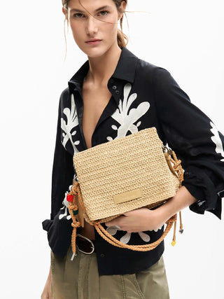 BORSA A SPALLA DONNA - DESIGUAL NATURALE - 26SAXO03 6