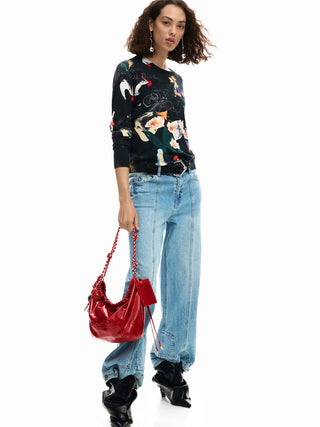 BORSA A SPALLA DONNA - DESIGUAL ROSSO - 26SAXP28 7