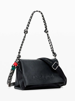 BORSA A SPALLA DONNA - DESIGUAL NERO - 26SAXP61 2