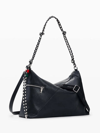 BORSA A SPALLA DONNA - DESIGUAL NERO - 26SAXP66 2