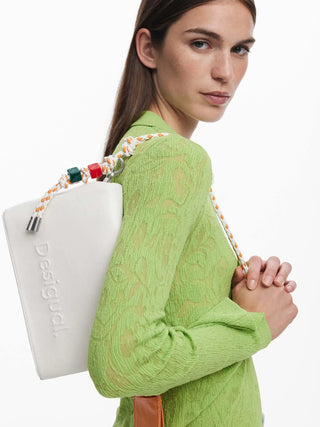 BORSA A SPALLA DONNA - DESIGUAL BIANCO - 26SAXPAB 6