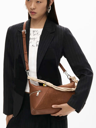 BORSA A SPALLA DONNA - DESIGUAL MARRONE - 26SAXPB6 7