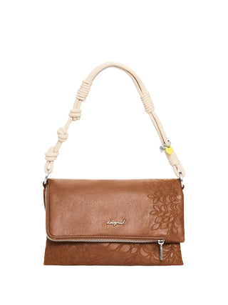 BORSA A SPALLA DONNA - DESIGUAL MARRONE - 26SAXPB8 1
