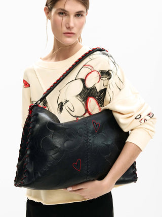 BORSA A SPALLA DONNA - DESIGUAL NERO - 26SAXPBE 6