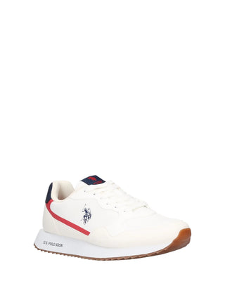 SNEAKERS UOMO - US POLO ASSN. BIANCO-ROSSO - ALDEN001M/6NY1 2