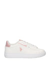 SNEAKERS DONNA - US POLO ASSN. BIANCO-ROSA - ARIS002W/6YM1 1
