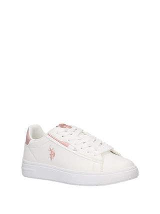 SNEAKERS DONNA - US POLO ASSN. BIANCO-ROSA - ARIS002W/6YM1 2