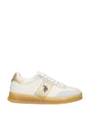SNEAKERS DONNA - US POLO ASSN. BIANCO-ORO - CAMPYW005W/6YC1 1