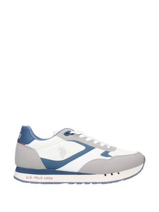 SNEAKERS UOMO - US POLO ASSN. BIANCO-BLU - DENI002M/6NH1 1