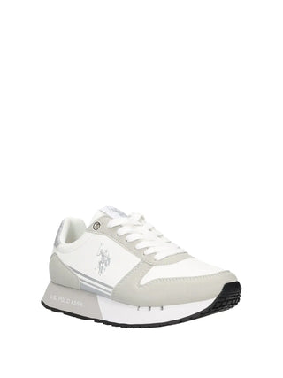 SNEAKERS DONNA - US POLO ASSN. BIANCO-ARGENTO - DENI004W/6YH1 2