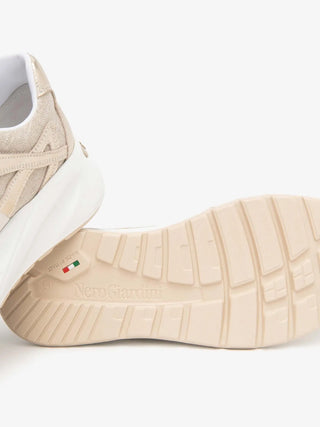 SNEAKERS DONNA - NERO GIARDINI BEIGE - E615183D 4