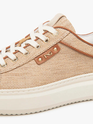 SNEAKERS DONNA - NERO GIARDINI BEIGE - E615282D 3