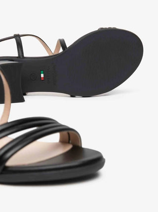 SANDALO DONNA - NERO GIARDINI NERO - E615740D 4