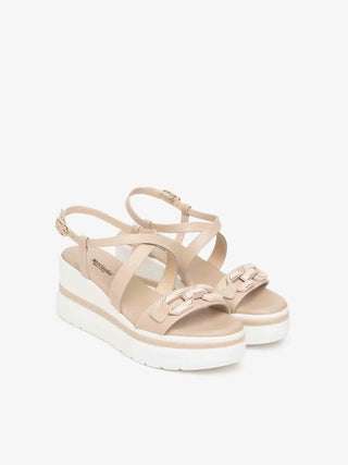 SANDALO DONNA - NERO GIARDINI BEIGE - E615953D 2