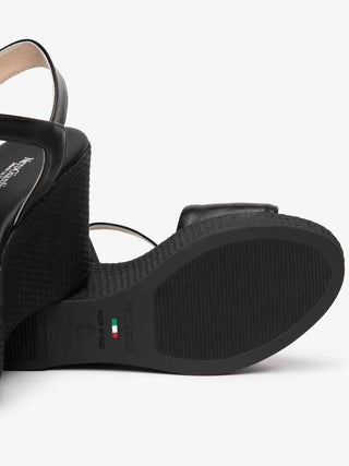 SANDALO DONNA - NERO GIARDINI NERO - E615980D 4