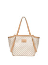 BORSA A SPALLA DONNA - NERO GIARDINI BEIGE - E644220D 1