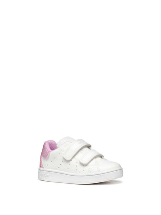 Mädchen-Sneaker - GEOX Weiß-Rosa - B365MA 054BJ 2