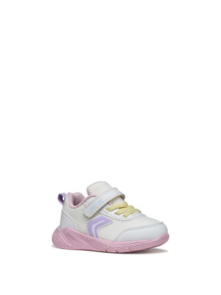 SNEAKERS BAMBINA - GEOX BIANCO-ROSA - B454TD 01454 2