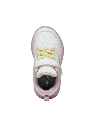 SNEAKERS BAMBINA - GEOX BIANCO-ROSA - B454TD 01454 5