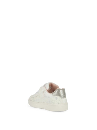 SNEAKERS BAMBINA - GEOX BIANCO-ARGENTO - B455MA 0BCKC 3