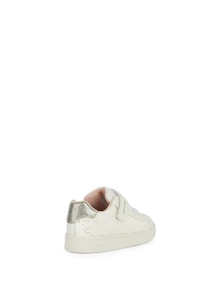 SNEAKERS BAMBINA - GEOX BIANCO-ARGENTO - B455MA 0BCKC 4