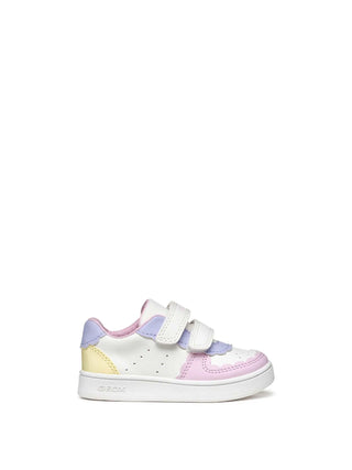 SNEAKERS BAMBINA - GEOX BIANCO-GIALLO - B555MA 000BC 1
