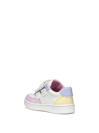 SNEAKERS BAMBINA - GEOX BIANCO-GIALLO - B555MA 000BC 4